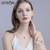 Dyson 925 Sterling Silver Earrings Russian Oval Created Nano Emerald Delicate Clip Earrings for Women Gifts Classic Fine Jewelry ► Photo 3/6