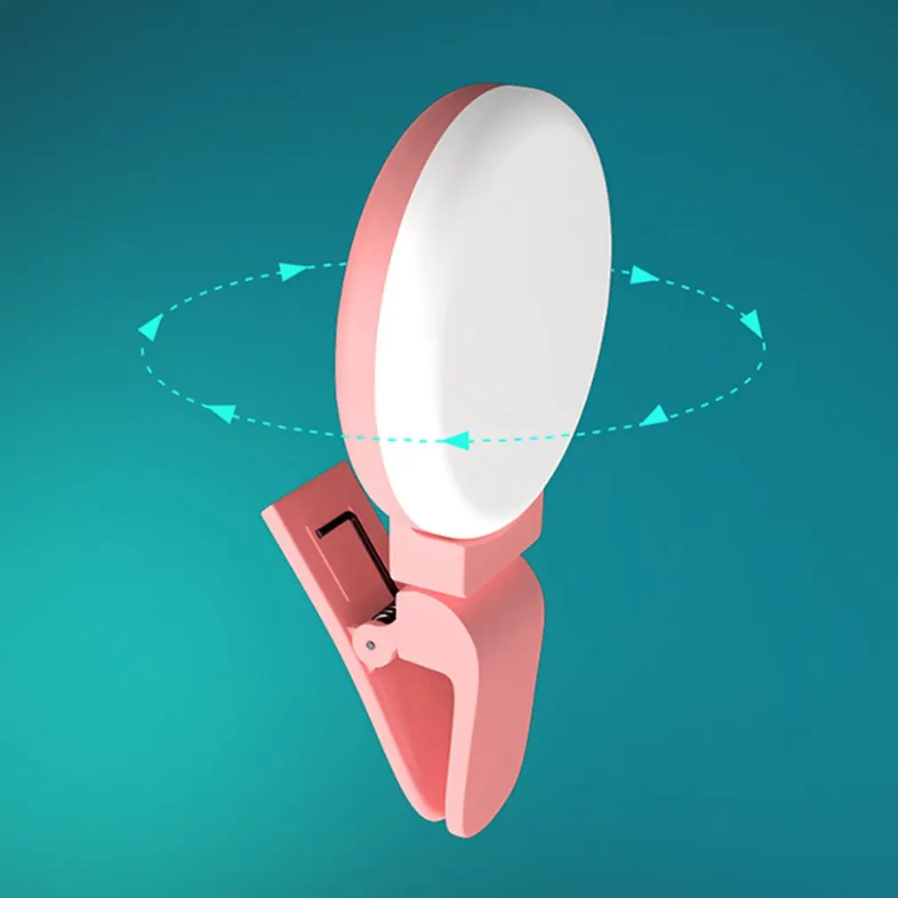 Classic Design LED Selfie Ring Light Supplement Brightness Photo Light Clip-on Makeup Beauty Video Lamp for Mobile Phones