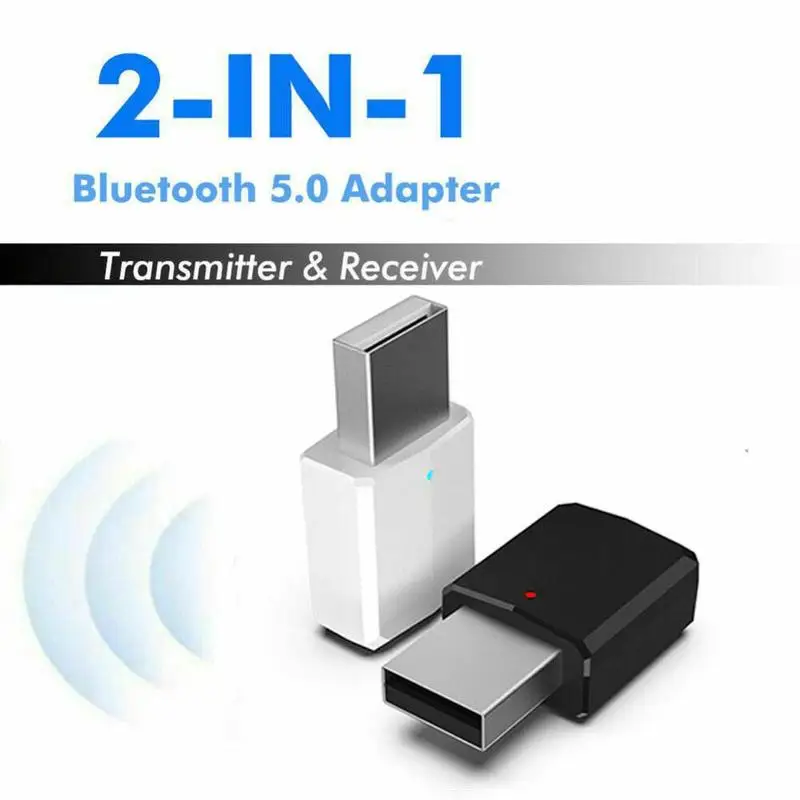 2 в 1 беспроводной Bluetooth 5,0 USB адаптер ключ универсальный передатчик приемник для ПК/компьютера/смартфона/планшета аудио Mu H7S8