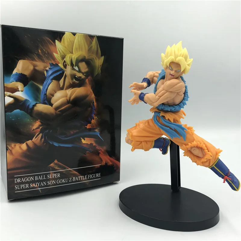 Dragon Ball Z Goku Супер Saiyan Spirit Bomb Battle Ver. ПВХ Фигурки DBZ Гоку волна против Вегета модель игрушки 20 см