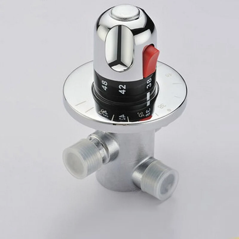 Brass Thermostatic Mixing Valve Bathroom Faucet Temperature Mixer Control Thermostatic Valve Home Improvement