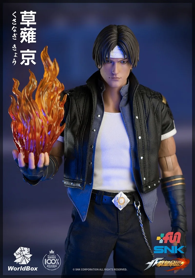 WorldBox 1/6 фигурку KF007-обувь для костюмированных вечеринок в стиле King Of Fighters-1/6th весы Kyo Кусанаги двойной головкой фигурка коллекционная