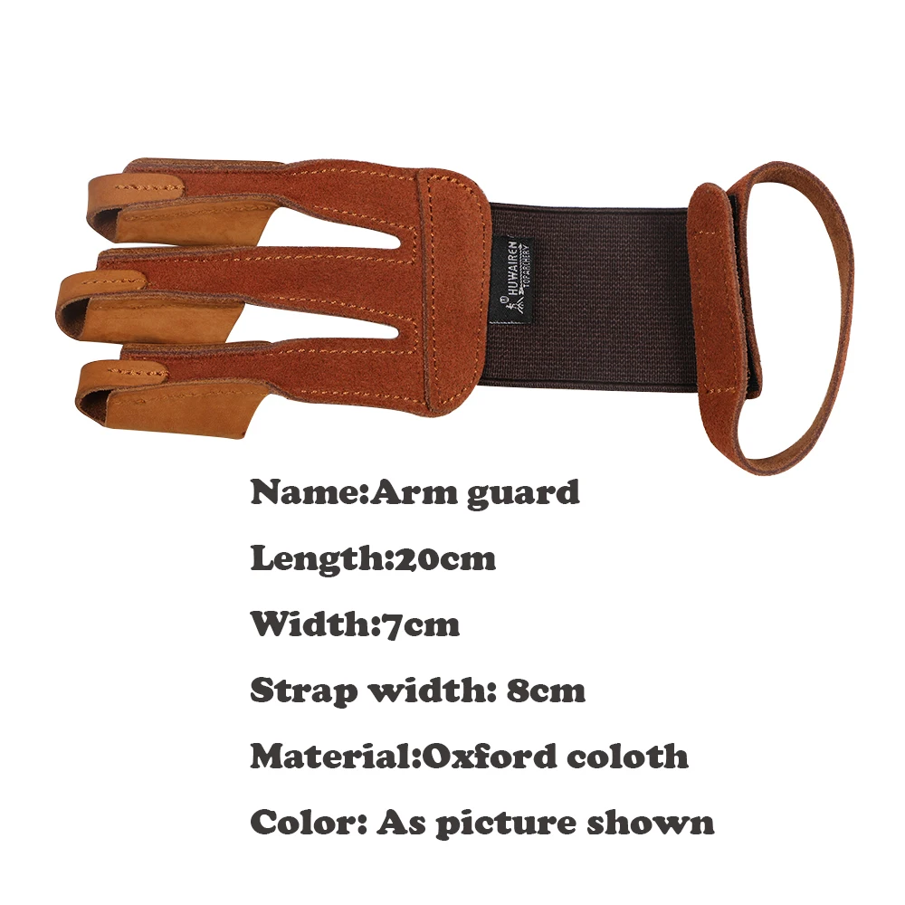 Защитная перчатка для стрельбы из кожи 3 пальца|leather archery glove|archery shooting glove3 finger glove |
