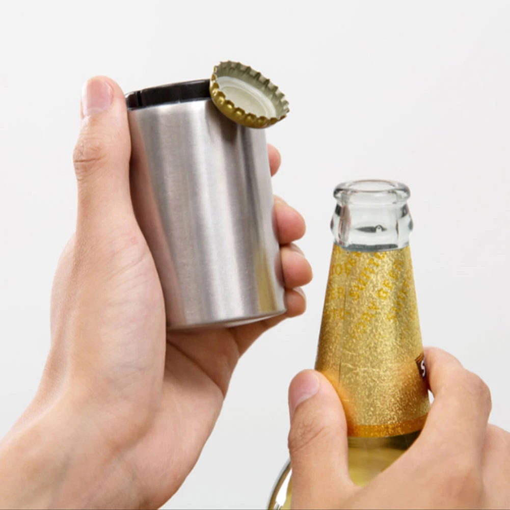 Automatic Stainless Steel Beer Bottle Opener Portable Wine Juice