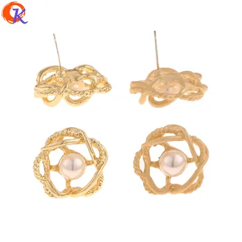 

Cordial Design 50Pcs 22*22MM Jewelry Accessories/Hand Made/Earrings Stud/Imitation Pearl/DIY Part/Jewlry Making/Earring Findings