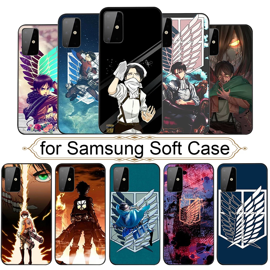 Attack on Titan cool Soft Phone Case for Samsung Galaxy S20 Ultra Note 10 Plus S10 Lite A91 A81 A71 A51 Cover |