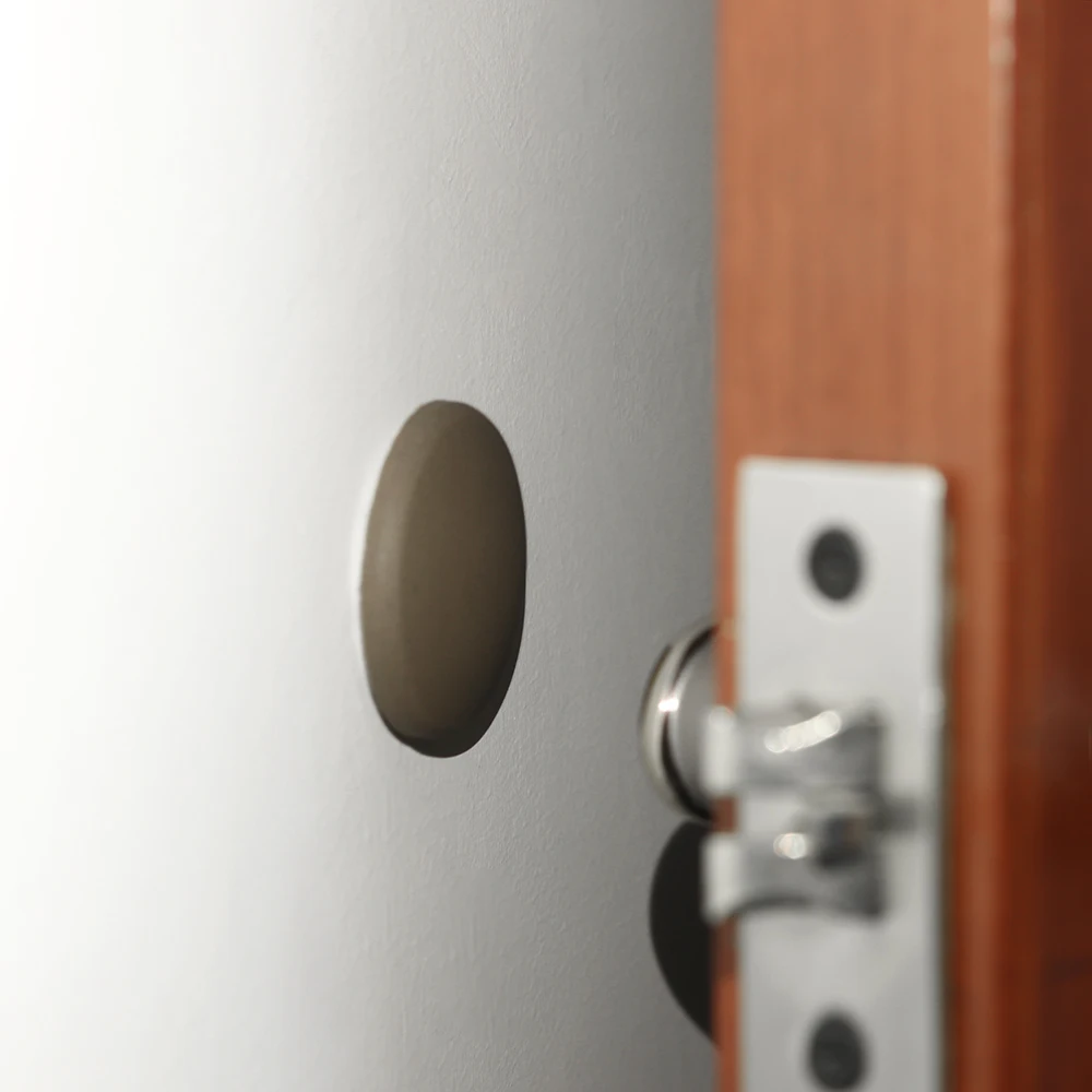 Rubber Wall Protector Self Adhesive Round Silicone Door Handle Bumper Anti-slip Sticker Door Buffer Crash Pad Handle Stop silicone door stopper door stopper bumpers door stopper silicone door sticker