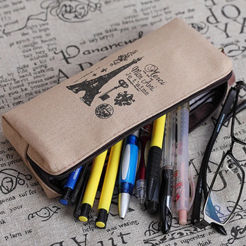 Большая вместительная модная сумочка для карандашей в лондонском стиле