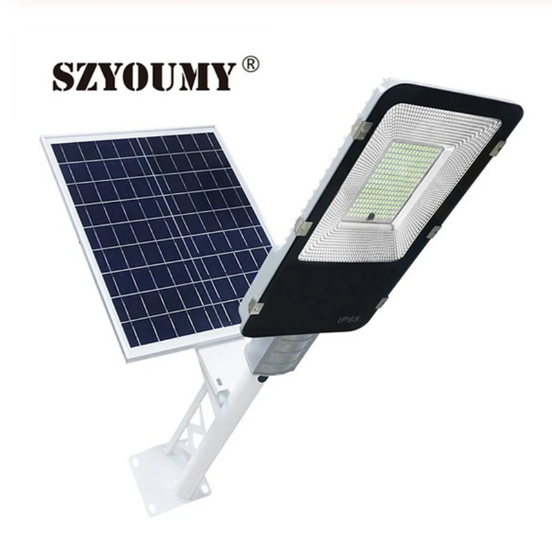 SZYOUMY Led Zonne-straat licht Outdoor Led Solar Light Waterdicht Zonnepaneel Afstandsbediening 200W Solar Led Straat Tuin licht