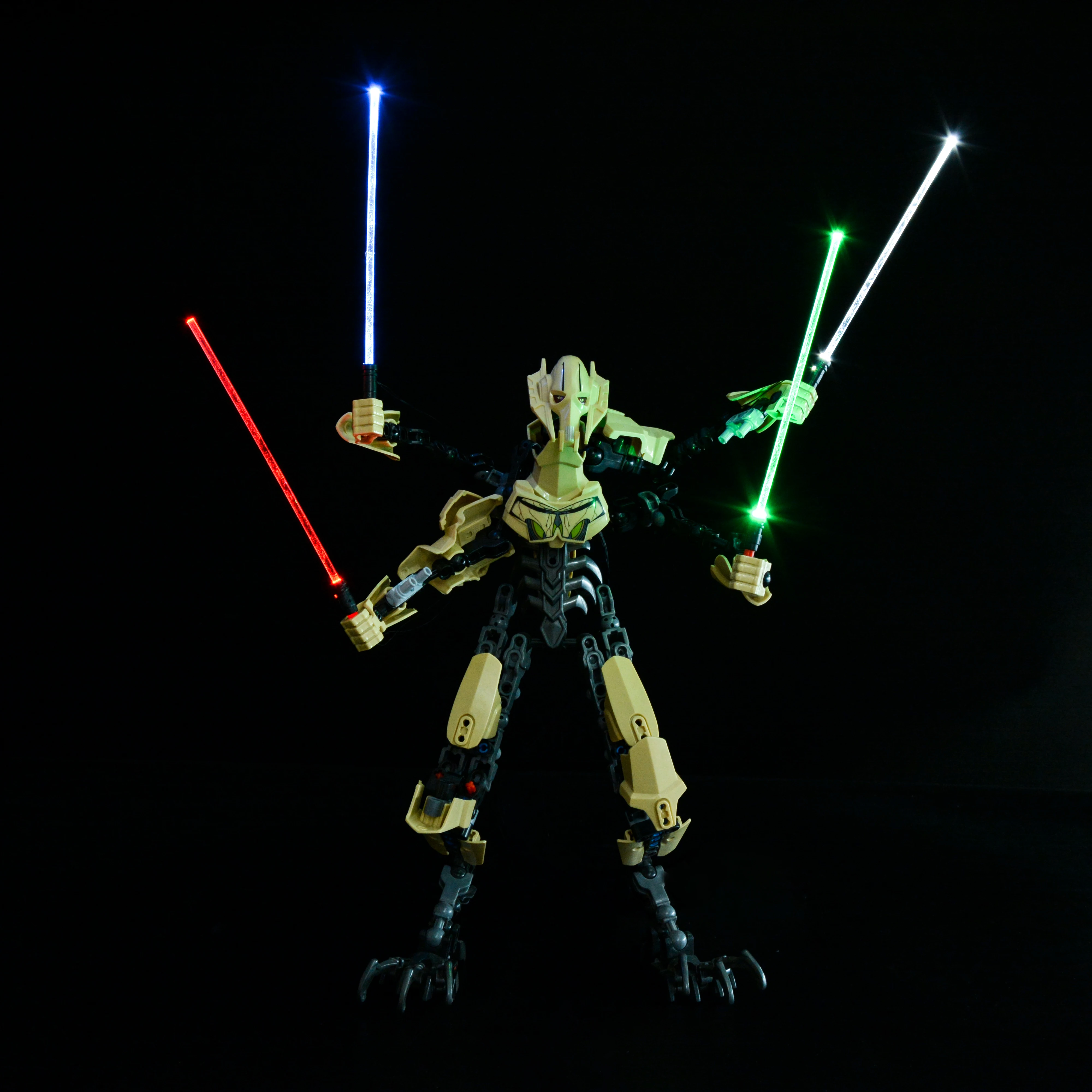 LED Lightsaber length 12cm For Characters General Grievous White Storm Only lighting