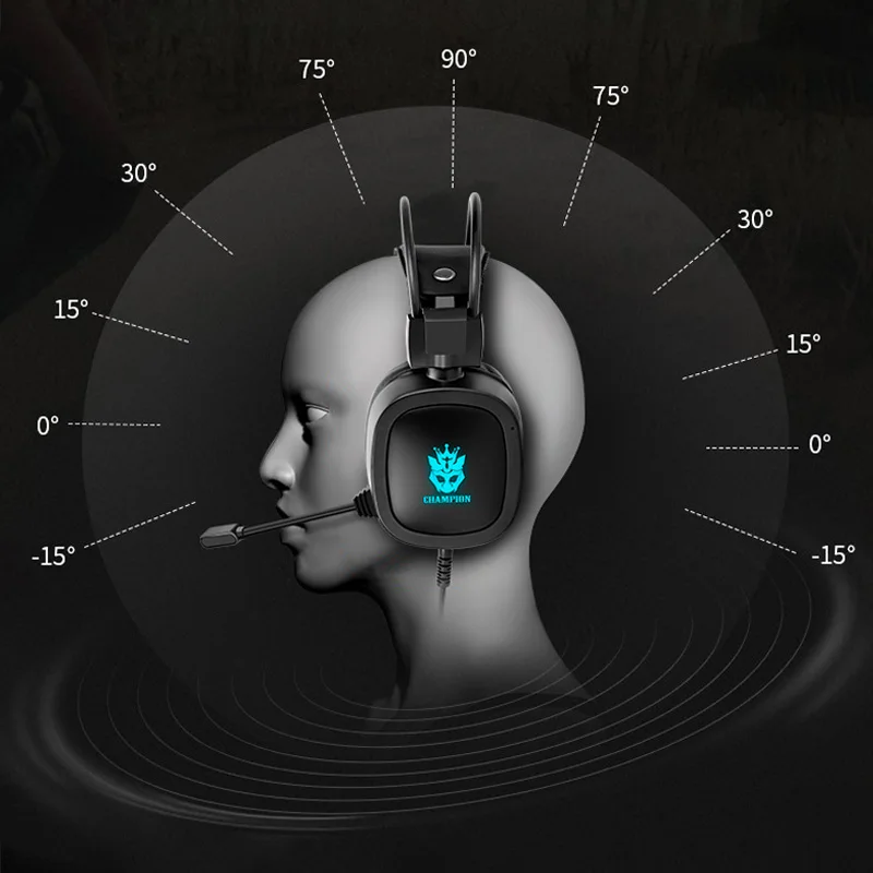 Professional Led Light Gamer Headsets for Computer Gaming Headphones Adjustable Bass Stereo PC Wired Headset With Mic Gifts