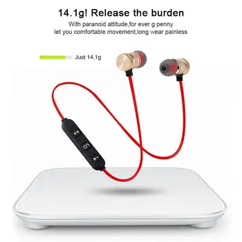 

Magnetic In-Ear Bluetooth Stereo Music Earphones Headset Wireless Neckband Sport Earbuds with Mic for Smart Phone Xiaomi iPhone