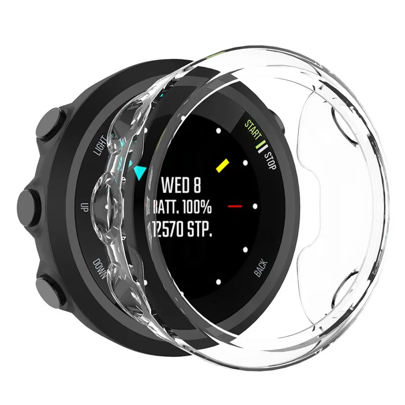 Белый Hockproof прозрачный ТПУ чехол 42 мм совместимый для Garmin Forerunner 45S PC защитный чехол для часов 5 цветов - Цвет: Белый