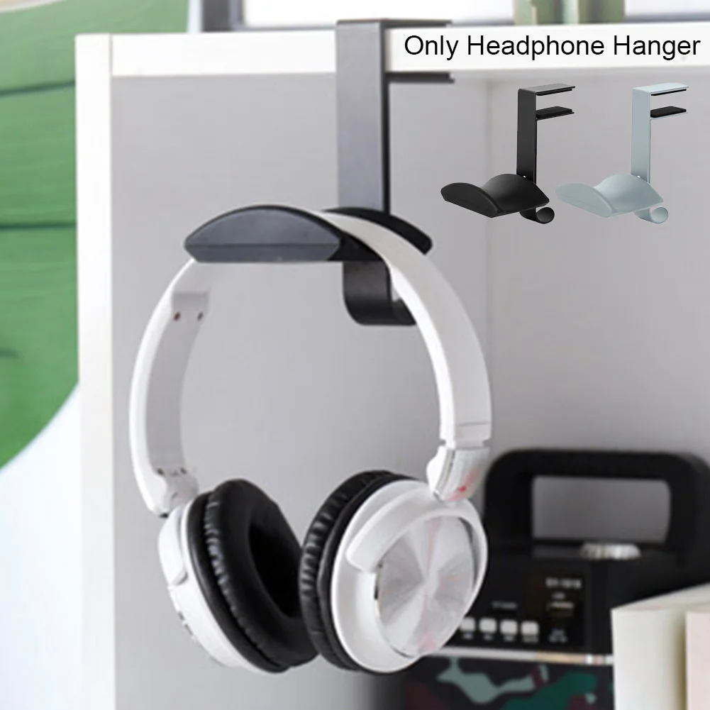Save Space Headphone Hanger Universal Display Stand Desk Scratch Proof Metal Adjustable Clamp Home Easy Install Headset Hook