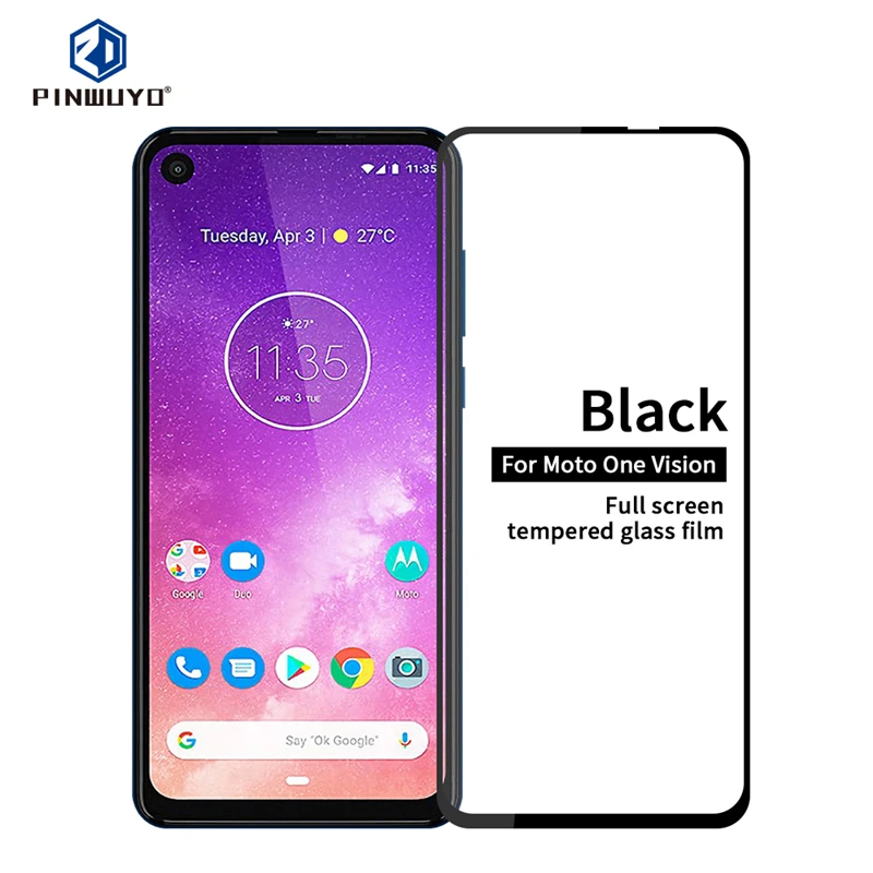Закаленное стекло для Motorola Moto One Vision закаленное полного покрытия экрана Защитная
