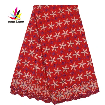 

Swiss Voile Lace Embroidery Cotton Lace Fabric Latest Bridal Netted Diamond Other Wedding Dress Ankara Style AMY2754B