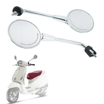 

Motorcycle Rear View Rearview Mirrors Left Right Side Accessories For vespa Primavera 4T-3V NOABS E2 E4 50 125 150 2T 4T 2013-18
