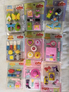 

5pcs cute music Series Eraser Set Kawaii Rubber Erasers Primary Student Prizes Promotional Gift Stationery school supplies