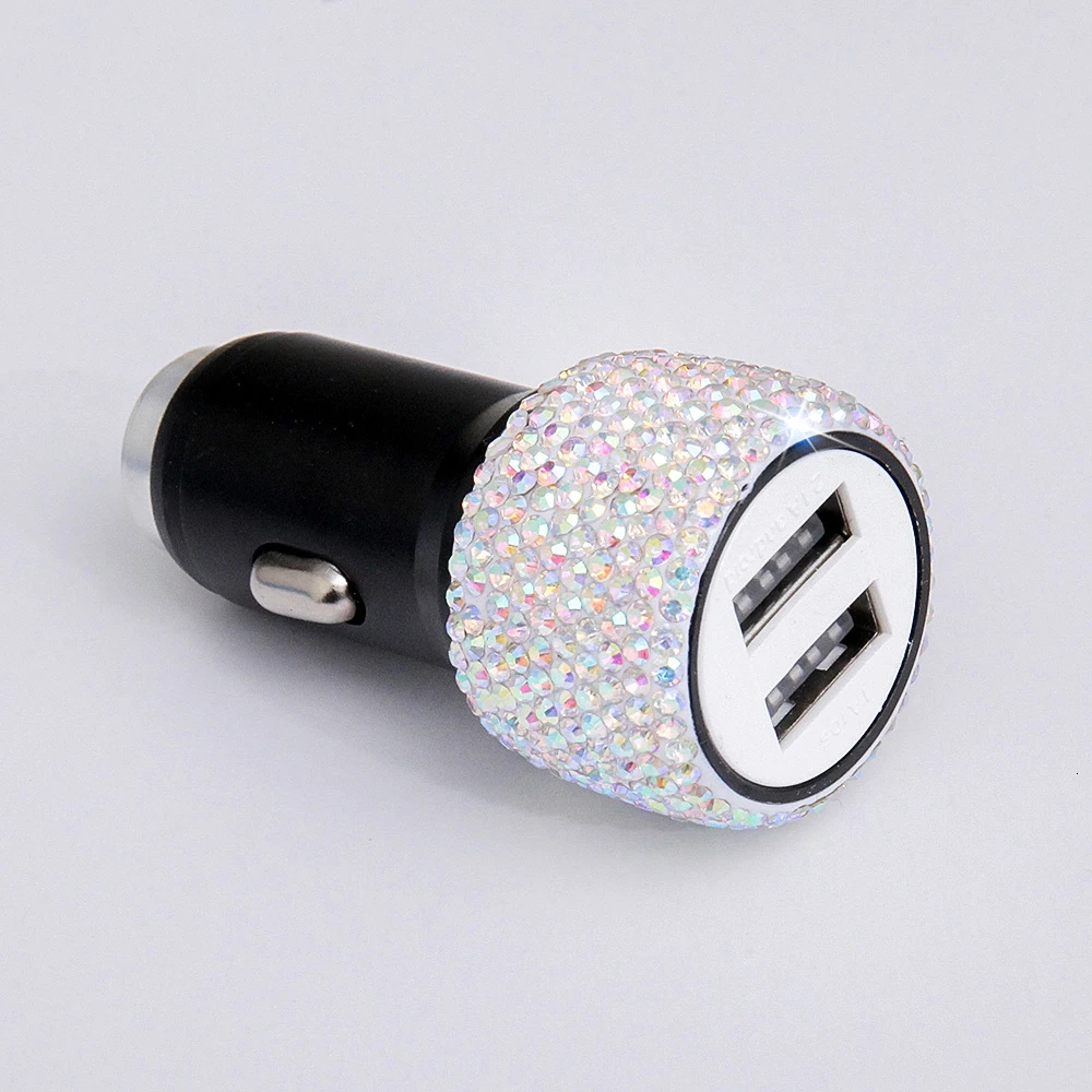 1 шт. автомобильное зарядное устройство с двумя USB портами|Кабели адаптеры и