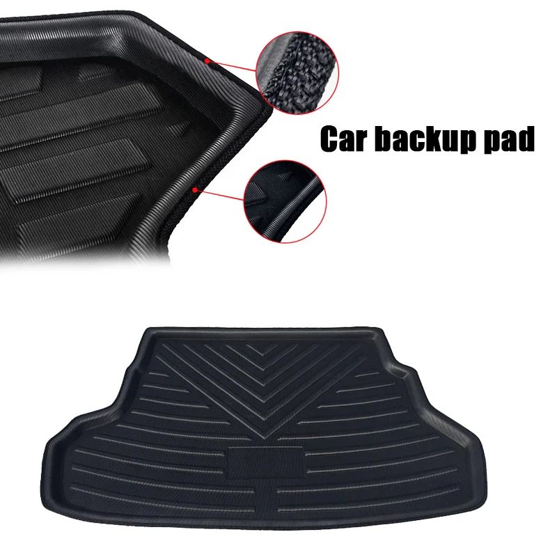

Car Acc Store Rear Trunk Cargo Mat Boot Liner Floor Tray Compatible for Kia Rio/Pride/K2 Sedan YAN88