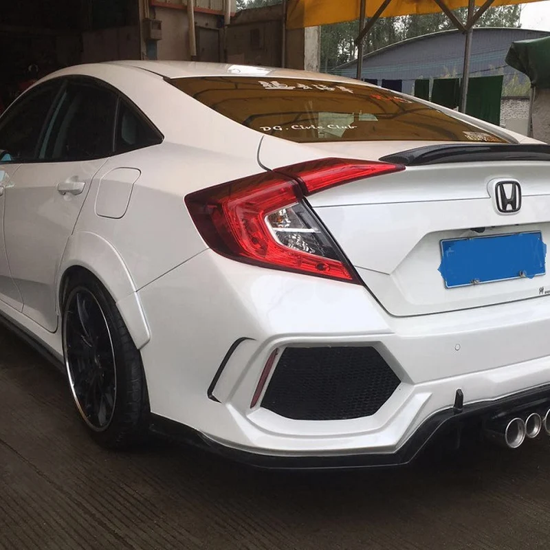 Для HONDA CIVIC переднее колесо для бровей+ заднее колесо для бровей for16-18 Honda Civic10TH окруженный широким колесом для бровей Комплект Авто