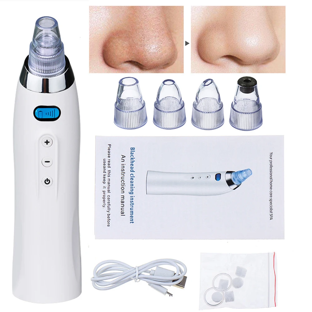 

Blackhead Remover Face Deep Pore Cleaner Machine Nose Acne Pimple Removal Vacuum Suction Facial Skin SPA Beauty Care Tool
