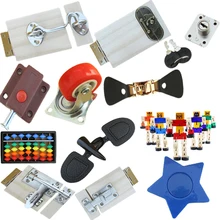 Panneau 3D occupé pour enfants, bricolage, serrure Vintage, panneau de porte, jouets accessoires bébé éducation précoce, aide à l'enseignement, jouets boulier