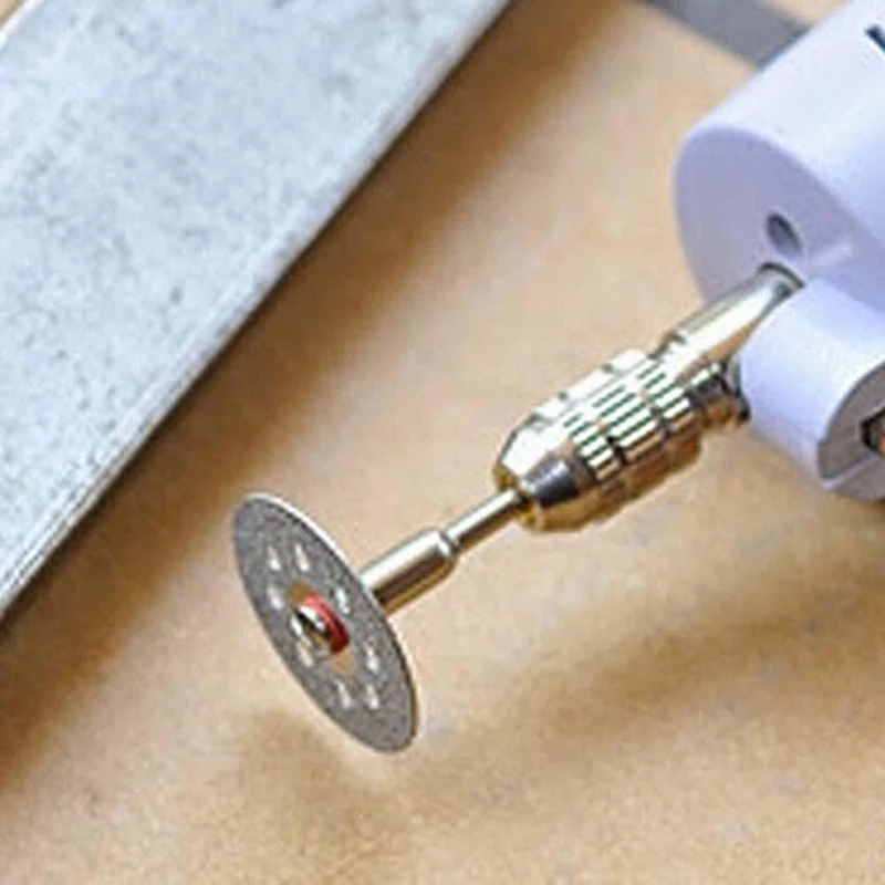 DWZ 1Set 10pcs Circular Blades Cutting Wheel Discs Mandrel Rotary Cut-off Tool