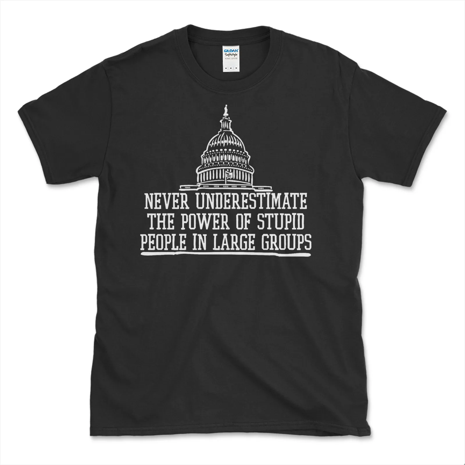 Новинка классная Подарочная футболка с надписью Never Underestimate смешной подарок