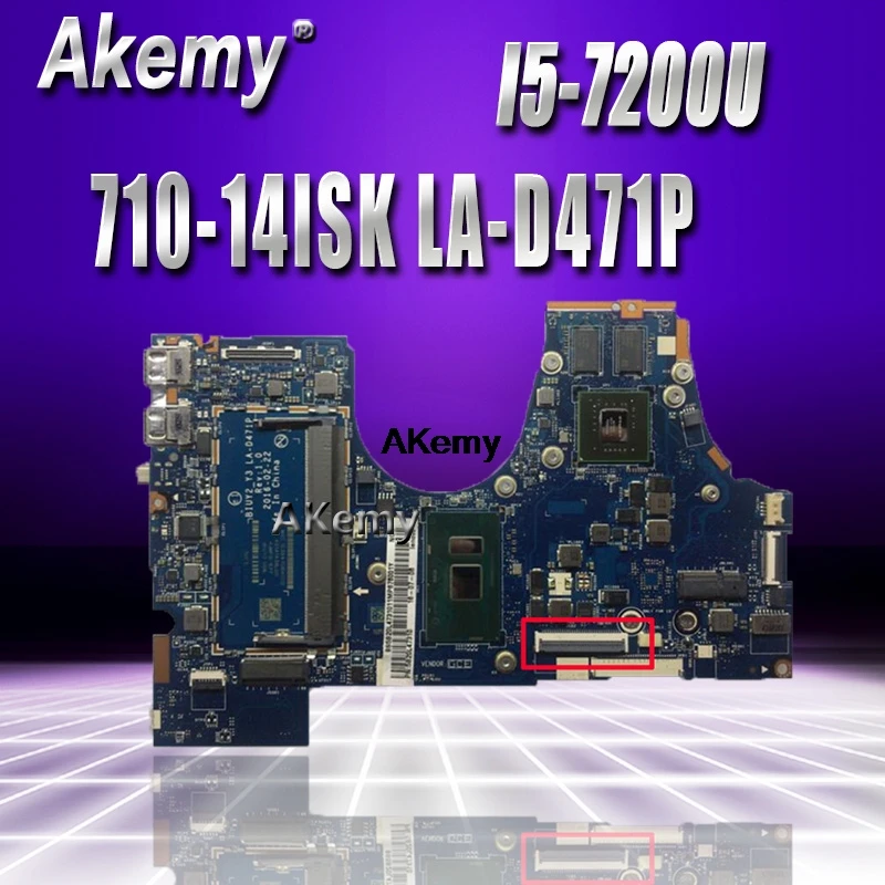 МБ 5B20M14177 для lenovo 710-14ISK Материнская плата ноутбука BYUY2_Y3 LA-D471P SR2ZU I5-7200U N16S-GTR-S-A2 DDR4 тестирование