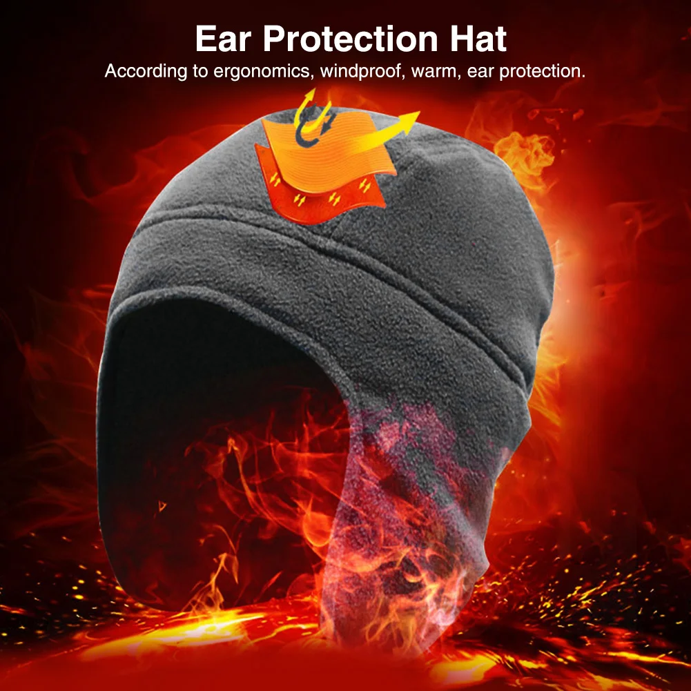 

Men Women Hiking Warm Fashion Ear Protection Hat Daily Polar Fleece Cycling Thickened Multifunction Windproof Outdoor Skiing