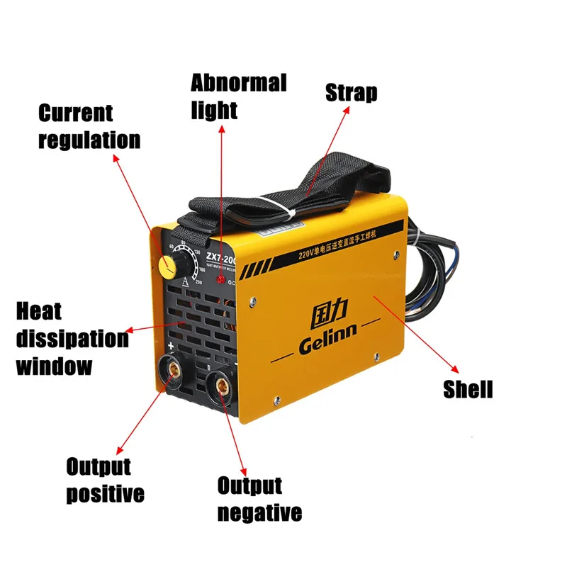 20-200Amp портативный инверторный Сварочный аппарат сварочный аппарат постоянного тока 220 В для сварочного оборудования, работающий и работающий Электрический