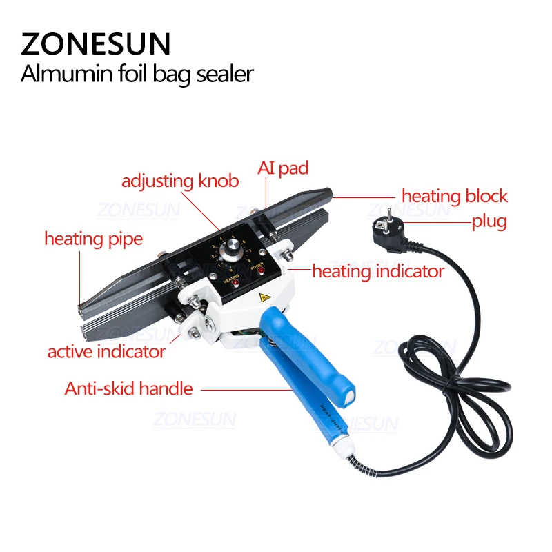 ZONESUN FKR400 портативные плоскогубцы с прямым нагревом импульсная