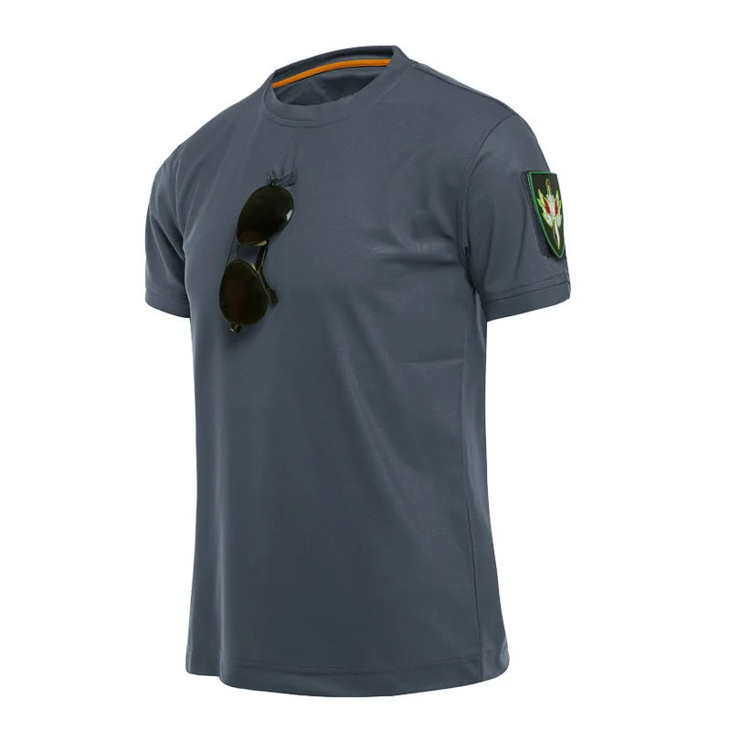 Tactical T-shirt Combat T Shirt Quick Dry Tees Men's Outdoor Hunting Camping Hiking O-Neck Lapel Short Sleeve sport t shirt
