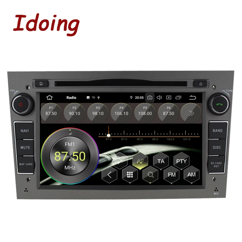 Idoing " 2 din Andriod 9,0 автомобильный Радио DVD мультимедийный плеер для Opel Vectra Corsa D Astra H PX5 4G+ 64G 8 Core ips gps навигация