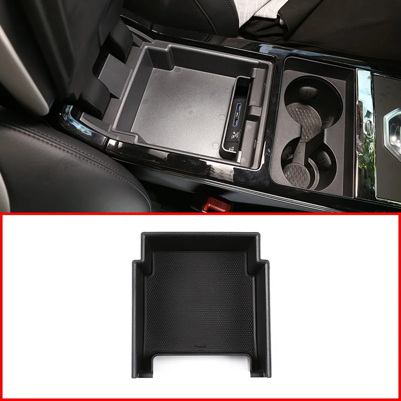 DIYUCAR Car Center Console Armrest Storage Box Phone Tray For X5 G05 2019 2020 Accessories 
