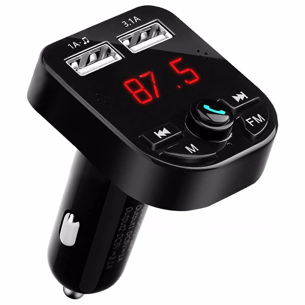 20# кабель, автомобильный комплект громкой связи, Bluetooth, беспроводной fm-передатчик, ЖК-дисплей, MP3-плеер, USB, автомобильные аксессуары, аудиокабель