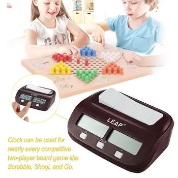 

LEAP Professional Chess Clock Compact Digital Watch Count Up Down Timer Electronic Board Game Bonus Competition for Drop Ship!