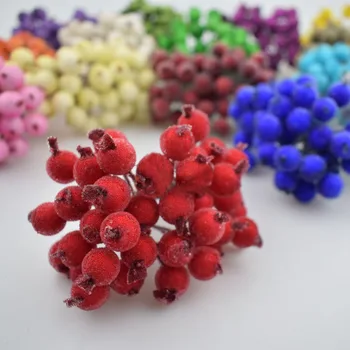 

12mm Artificial Flower Fruit Man-made Cherry Wedding Pearl Berries for Birthday DIY Gift Box Decorated Wreaths