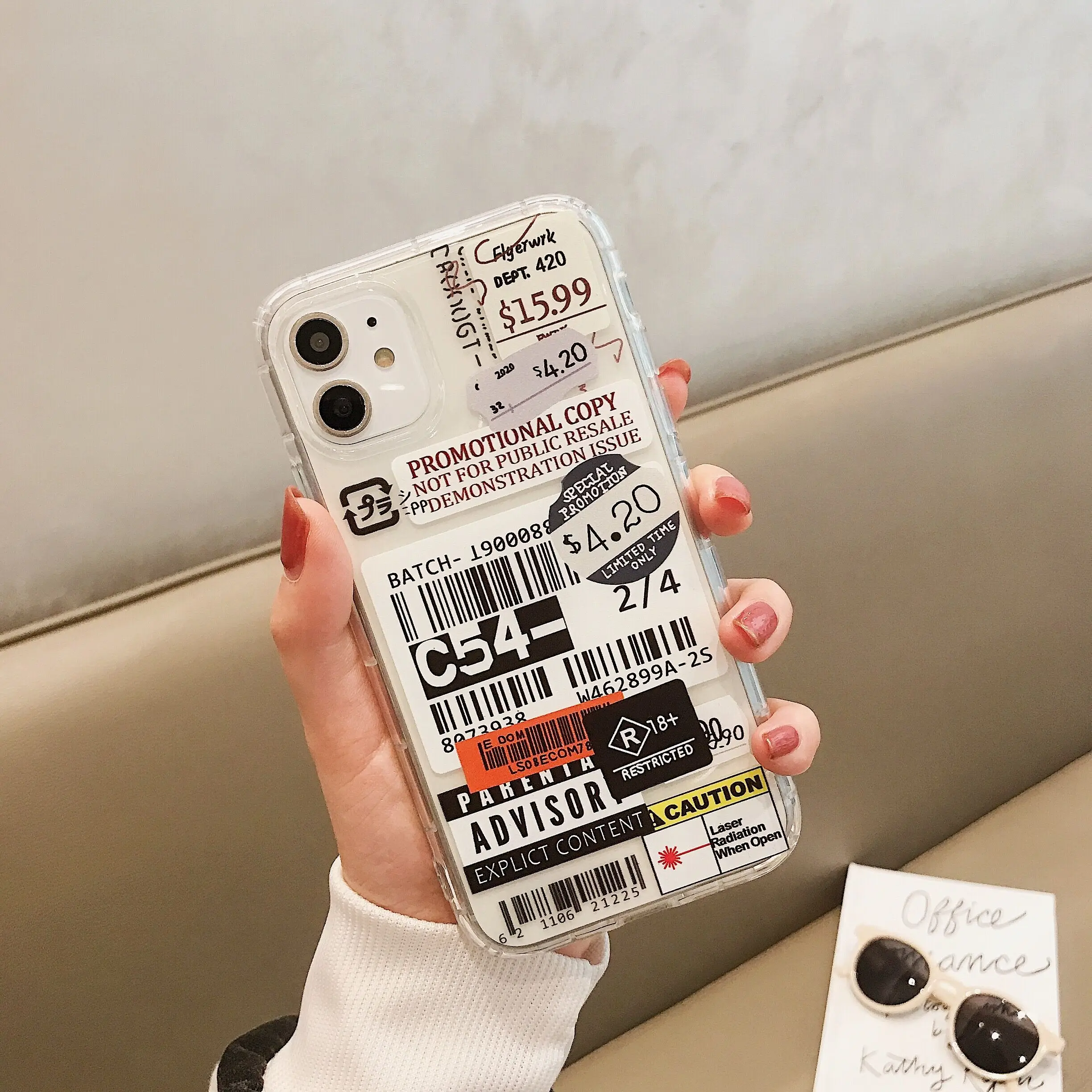 Роскошный персональный чехол для телефона с этикеткой штампа iPhone 12 Mini 11 Pro MAX 7 8 6
