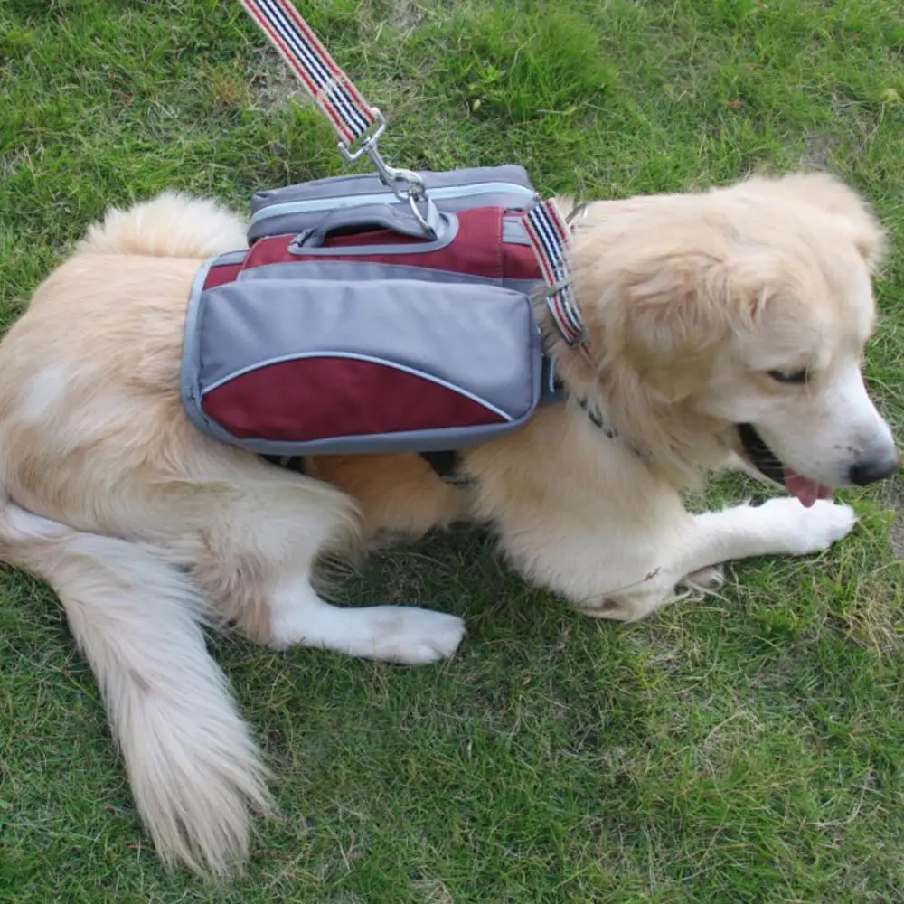 

New Brand Portable 2 in 1 Dog Backpack Detachable Saddle Bag Hiking Gear Packs for Medium Large Dog Travel Camping Hiking