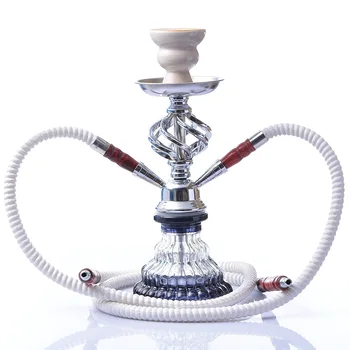 

Arabian Hookah Set Double Pipe Hookah Smoking Bong Hookah Tips Oil Burner Pipe Accessories Blunt Holder with Rhinestones