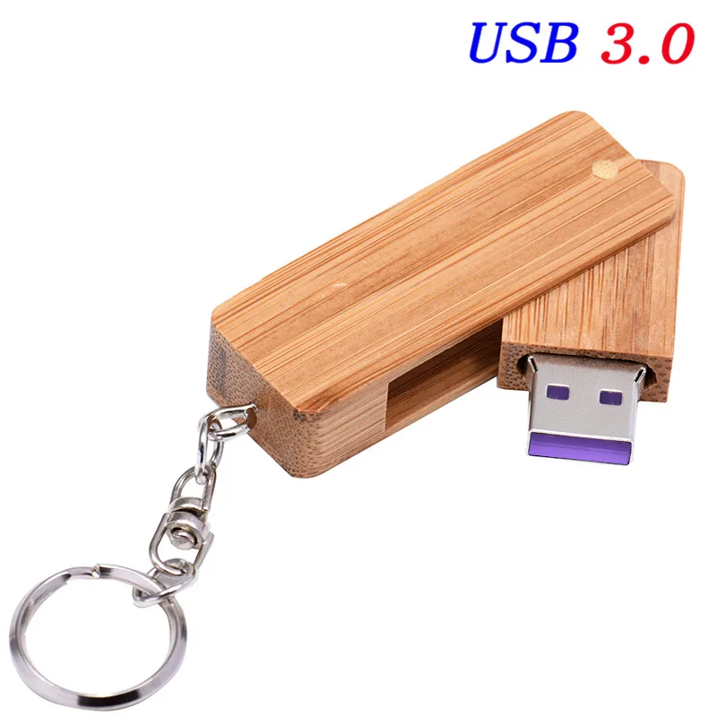 JASTER USB 3,0 деревянный квадратный вращающийся Usb флеш-накопитель 4 ГБ 8 ГБ 16 ГБ 32 ГБ 64 Гб USB флеш-накопитель карта памяти палочка для создания логотипа по индивидуальному заказу - Цвет: Carbonized bamboo