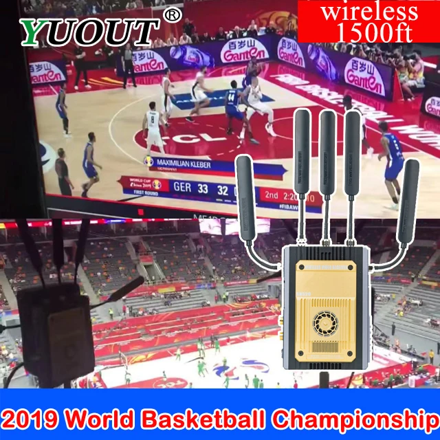 

2019 World Basketball Championship Live broadcast device HDMI SDI wireless transmitter 1500FT transmitter and receiver