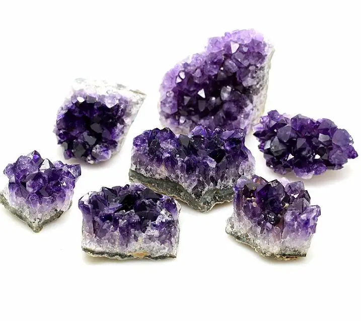 

100g natural fantasy Uruguayan amethyst cluster of original stone small decoration purification 1pc