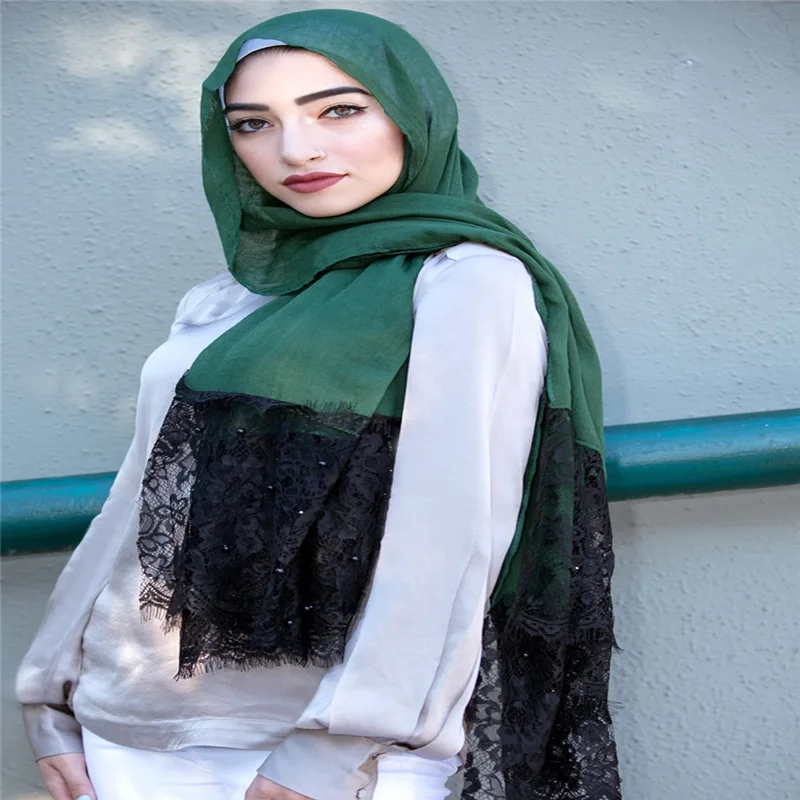 Women Abaya Islam Jersey Hijabs Cotton Linen Hijab Scarf Turbante Mujer Shawl Muslim Long Turban Stole Wrap Jilbab Headscarf