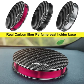 

Carbon Fiber Car Air Freshener Perfume Fragrance Auto Aroma Diffuser Aromatherapy Solid Air Outlet Dashboard Perfume Holder