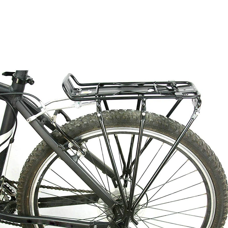 ABZB-Cycling MTB алюминиевый сплав велосипедный Перевозчик задний багажный стеллаж полка кронштейн для дискового тормоза/v-тормоза велосипед черный