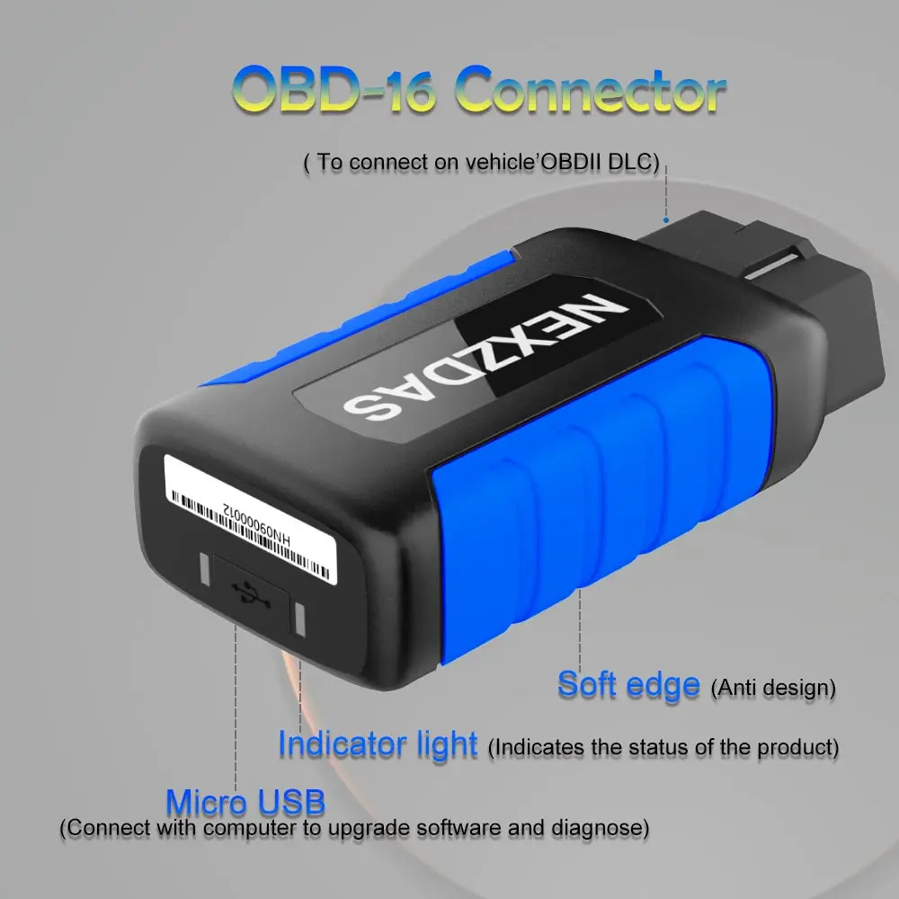 Инструмент для полной диагностики системы humзор NexzDAS ND306 Lite + сброс масла TMPS EPB ABS SAS