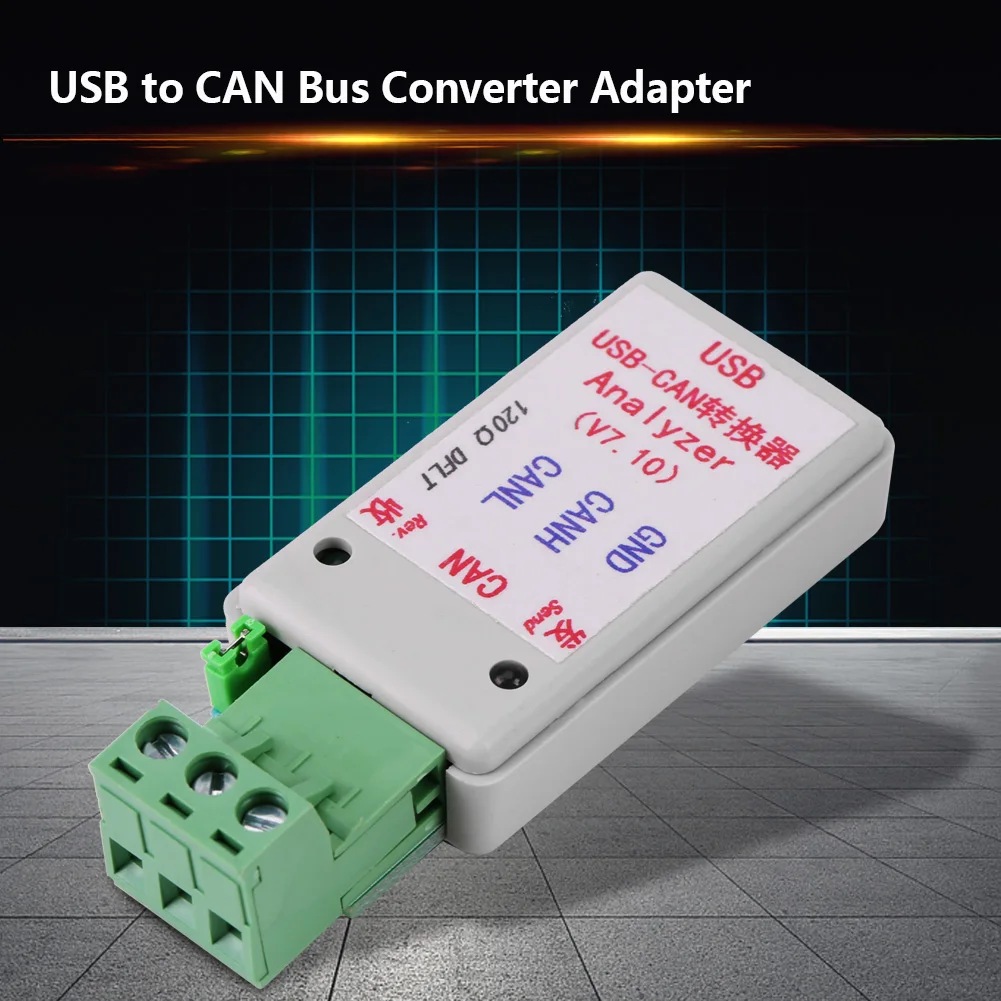 Адаптер USB для CAN Bus конвертер с usb-кабелем поддержка XP/WIN7/WIN8 в комплекте кабель для передачи данных с магнитным кольцом экранирование